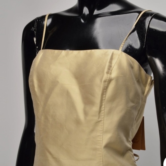 Renato Nucci Black 100% Silk Corset Top - Picture 6 of 7